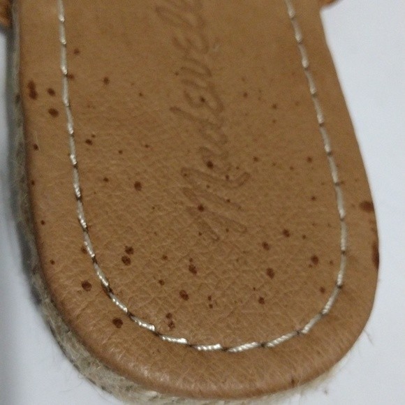 New Madewell Kathryn Braided Leather Strappy Espadrille Tan Sandals US 6 - Picture 10 of 10